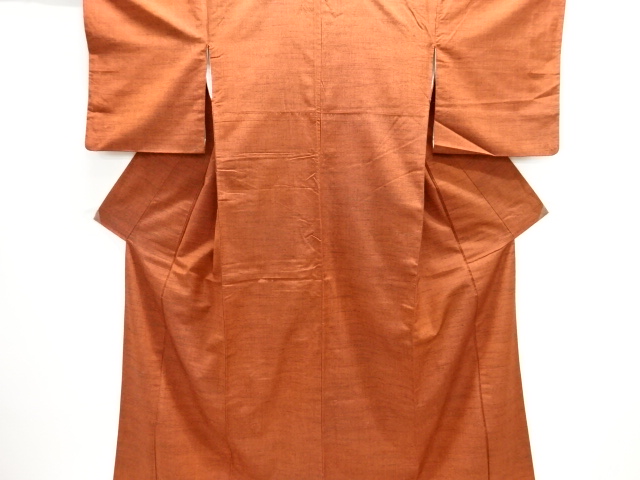 JAPANESE KIMONO / ANTIQUE KIMONO / SILK / TSUMUGI / WOVEN STRIPE